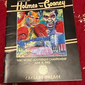 🔥Larry Holmes vs Gerry Cooney BOXING Program June 11 1982 WBC Magazine Reference